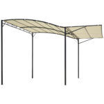 Gazebo Pergola da Giardino con Copertura in Tessuto Anti UV e Acciaio, 3x2,5m, Beige