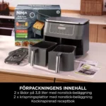 Friggitrice ad Aria NINJA DZ300EU Grigio 2400 W 7,6 L - immagine 10
