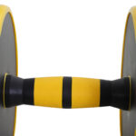 Set Manubri Regolabili 2 in 1 con Barra Bilanciere, Pesi Manubri Pesi con 12 Dischi per Allenamento Casa/Palestra, Nero e Giallo - immagine 9