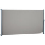 Tenda da Sole Laterale e Avvolgibile (3x1,6m) in Alluminio e Poliestere Imperemabile Anti-UV, per Vento/Privacy - immagine 9