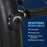 Mini Cyclette Portatile per l'Allenamento di Gambe per Braccia con Display LCD TPR, PP, PP, ruota in ghisa 35 x 40 x 31 cm Nero - immagine 7