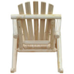 Sedia a Dondolo da Giardino, Stile Adirondack in Legno di abete, Design Ergonomico, Color Legno 96x66x98cm - immagine 8