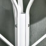 Appendiabiti da Terra Verticale Moderno per Ingresso, 45x45x180cm, Bianco - immagine 9