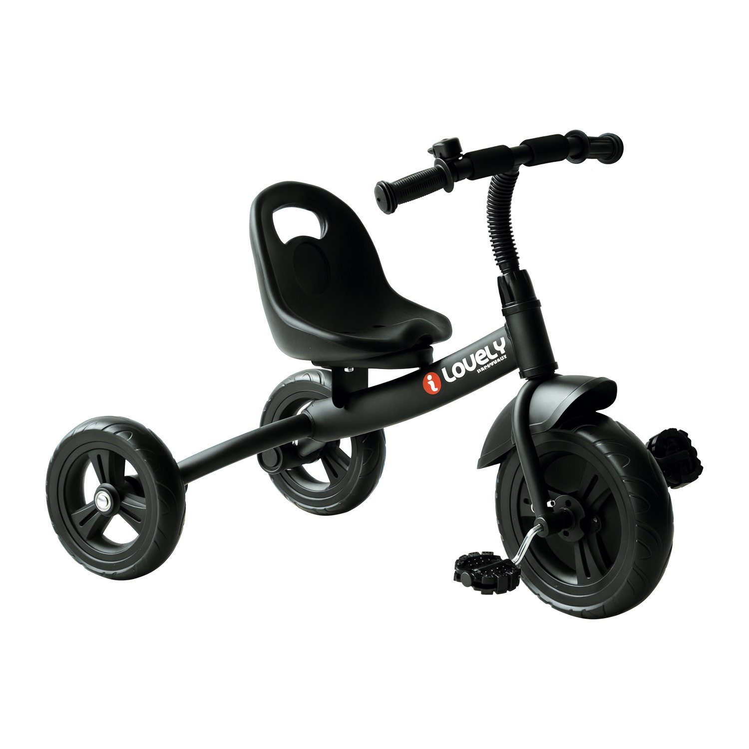 vmN4781983d4a3d44.png Triciclo per Bimbo con Campanello, Parafango, Ruota Speciale, Nero, 79x50,5x58cm - immagine 1