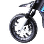 Moto Elettrica per Bambini da 6V con Rotelle e Fari, in PP e Metallo, 105x52,3x62,3 cm, Azzurro e Nero - immagine 9
