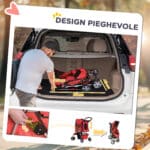 Passeggino per Cani Pieghevole in Tessuto con Cestino e Portabicchieri, 75x45x97cm - Rosso - immagine 5