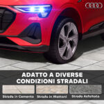 Macchina Elettrica per Bambini 3-5 Anni 12V con Telecomando, Auto con Luci e Musica, Velocità 3-8km/h, Luci e Musica, Rosso | Aosom Italy - immagine 8