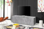 Porta tv PING 160 cm 4 ante battenti Cemento Bronx