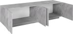 Porta tv PING 160 cm 4 ante battenti Cemento Bronx - immagine 4