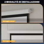 Schermo per Proiettore 120" Formato 1:1, Angolo di 160° e Montaggio a Soffitto o Parete - immagine 7