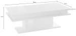 Tavolo da caffè LITTLE BIG con luce LED Bianco laccato lucido - immagine 5