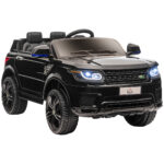 Macchina Elettrica per Bambini 3-6 Anni con Telecomando, Luci LED e Clacson, in PP e Metallo, 110x68x52 cm, Nero