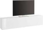 Porta tv MARUSKA 1 anta a ribalta Bianco laccato lucido - immagine 2