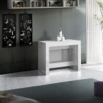 Set 2 panche allungabili PRATIKA Bianco laccato lucido