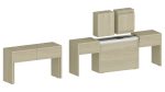Set 2 panche allungabili PRATIKA Olmo - immagine 5