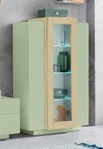 Vetrina CORO Verde Salvia / Rovere Chopin