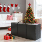 Borsa Portaoggetti da 720L con 2 Cerniere e Maniglie, in Tessuto Oxford 6D, 175x55x75 cm, Nero - immagine 2