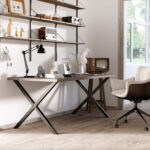 Set 2 Pezzi Gambe Tavolo in Acciaio a X con 16 Viti Incluse, Gambe preforate con 4 Fori, 80x4x72cm, Nero - immagine 2