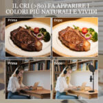 Lampada da Scrivania LED con Supporto per Telefono, 5 Colori di Luce e 10 Luminosità, Nero - immagine 4