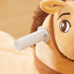 Cavallo Cavalcabile Elettrico 6V per Bambini da 18-36 Mesi con Ruote in PU e Musica, Marrone - immagine 9