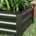 Set di 2 Letti per Orto Rialzato con Fondo Aperto in Acciaio Galvanizzato, 1x60x30cm, Grigio - immagine 9