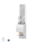 Pannello Specchiera KOMPACT con elemento ad 1 Anta Battente Bianco laccato lucido - immagine 7