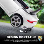 Macchina Elettrica per Bambini 3-5 con canzoni e USB/MP3, Auto Licenza Ufficiale RUF GT con Telecomando, 3-5 km/h Bianco | Aosom Italy - immagine 6