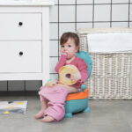 Vasino per Bambini da 6 Mesi a Forma di Alieno, Seduta Ergonomica, Schienale e Vaschetta Rimovibile, Blu - immagine 2