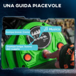 Moto Elettrica per Bambini con Acceleratore Manuale, 2 Velocità 8-16km/h, Età 8-12 Anni, Verde - immagine 7