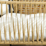 Set da Giardino 4 Pezzi in Rattan con Divanetto, 2 Sedie e Tavolino da Caffè, Nero, Marrone e Crema - immagine 7