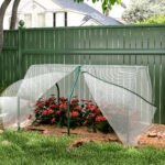 Mini Serra da Giardino e Balcone in Plastica PE e Acciaio con Chiusura a Zip, 99x71x60 cm - immagine 8