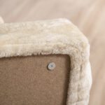 Scaletta per Cani Portatile a 4 Gradini, in Tessuto Vellutato Sfoderabile e Truciolato, 60x35x44 cm, Beige - immagine 9