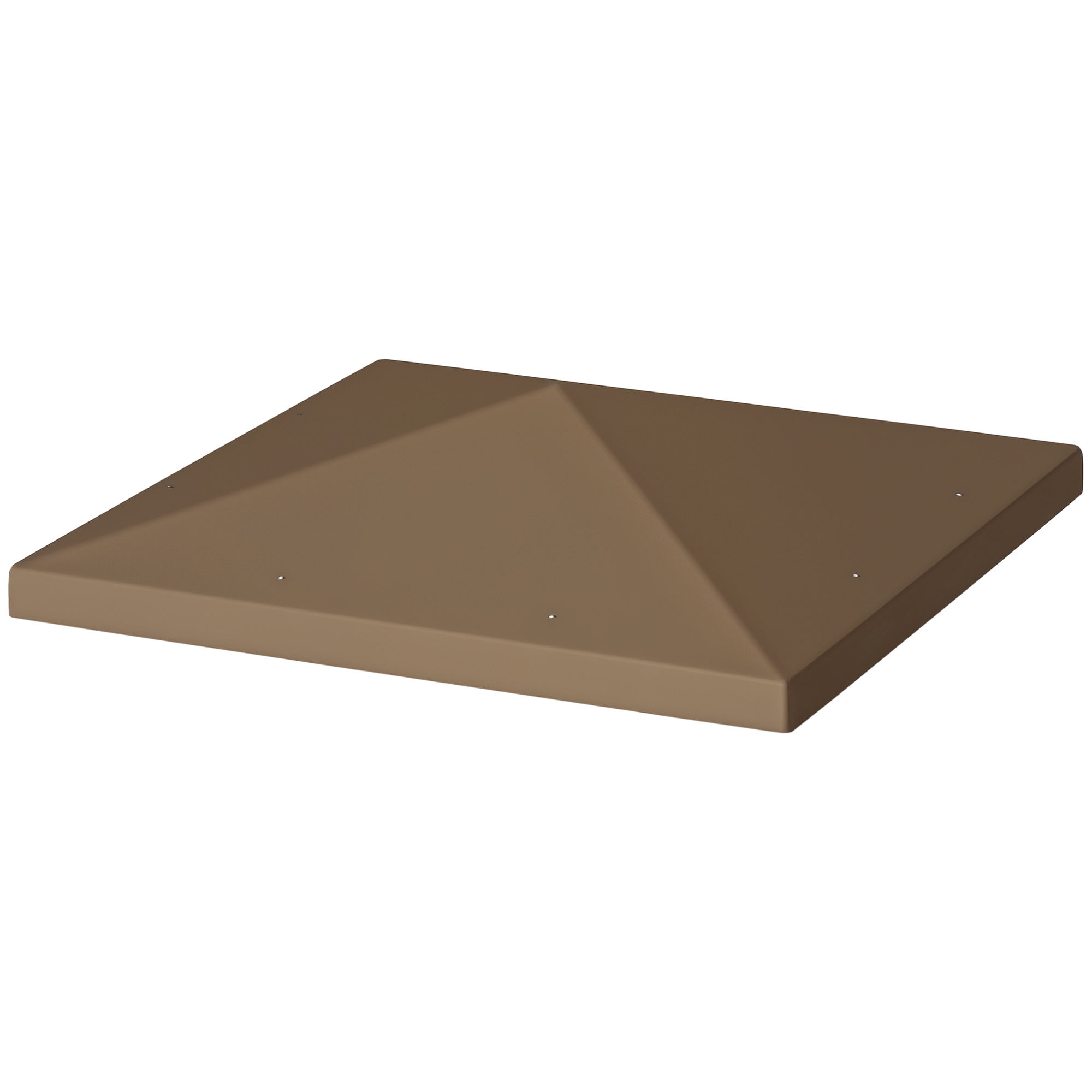 8Pm9c61971fc844d4.png Copertura per Gazebo da Giardino 3x3 m in Tessuto Oxford 6D con Fori di Drenaggio, Marrone - immagine 1