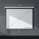 Schermo per Proiettore 84" Formato 4:3, Angolo di 160° e Montaggio a Soffitto o Parete - immagine 3
