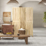 Paravento da Interno Pieghevole a 3 Ante a Spina di Pesce in Legno, 120x1,6x170 cm - immagine 8