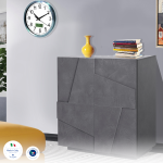 Credenza PING 80 cm 2 ante battenti Ardesia - immagine 5