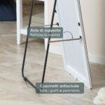 Specchio da Terra e Parete con Struttura in Alluminio per Camera, Ingresso e Bagno, 45x37x158,5cm - immagine 6