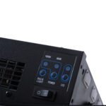 Camino Elettrico da Parete con 2 Livelli di Riscaldamento 9-18W, Fiamma 7 Colori Regolabili e Telecomando, Nero - immagine 9