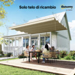 Copertura per Gazebo Pergola 4x3 m in Poliestere Traspirante Beige con 10 Fori di Drenaggio - immagine 8