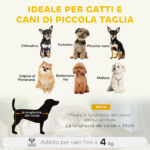 Divano per Gatti e Cani Rotondo in Peluche e Legno con Cuscino Extra, Ø40,5x33 cm, Grigio - immagine 4