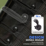 Tappeto Elastico per Bambini con Ingresso a Cerniera e Pali Imbottiti, in Acciaio, PP e EPE, Ø163,5x190 cm, Rosa - immagine 5