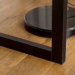 Scrivania per Camera e Ufficio con Cassetto Stile Industriale, 110x50x76cm, Noce e Nero - immagine 7