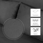 Divano Letto 2 Posti in Similpelle e Acciaio con Seduta Regolabile in 5 Posizioni, 105x80x78 cm, Grigio - immagine 7