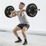 Set 2 Dischi Pesi da 20kg in Gomma con Foro da 2"/5 cm per Manubri e Bilancieri, Nero - immagine 2