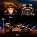 Macchina Elettrica per Bambini 3-5 Anni con Licenza McLaren, Telecomando e Clacson, 115x67x50 cm, Arancione - immagine 3