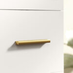 Mobile Sottolavabo con Intaglio a U, Armadietto e 3 Cassetti, Chiusura Ammortizzata, 70x30x65 cm, Bianco - immagine 8