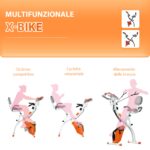 Cyclette Pieghevole con Resistenza Magnetica 8 Livelli, Sensore di Frequenza Cardiaca, Volano 2,5kg, Arancione - immagine 8