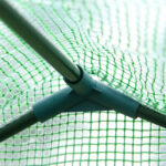 Serra da Giardino con Porta a Cerniera e Presa d'Aria, 4 Funi e Paletti Inclusi, 180x1x168 cm, Verde - immagine 8