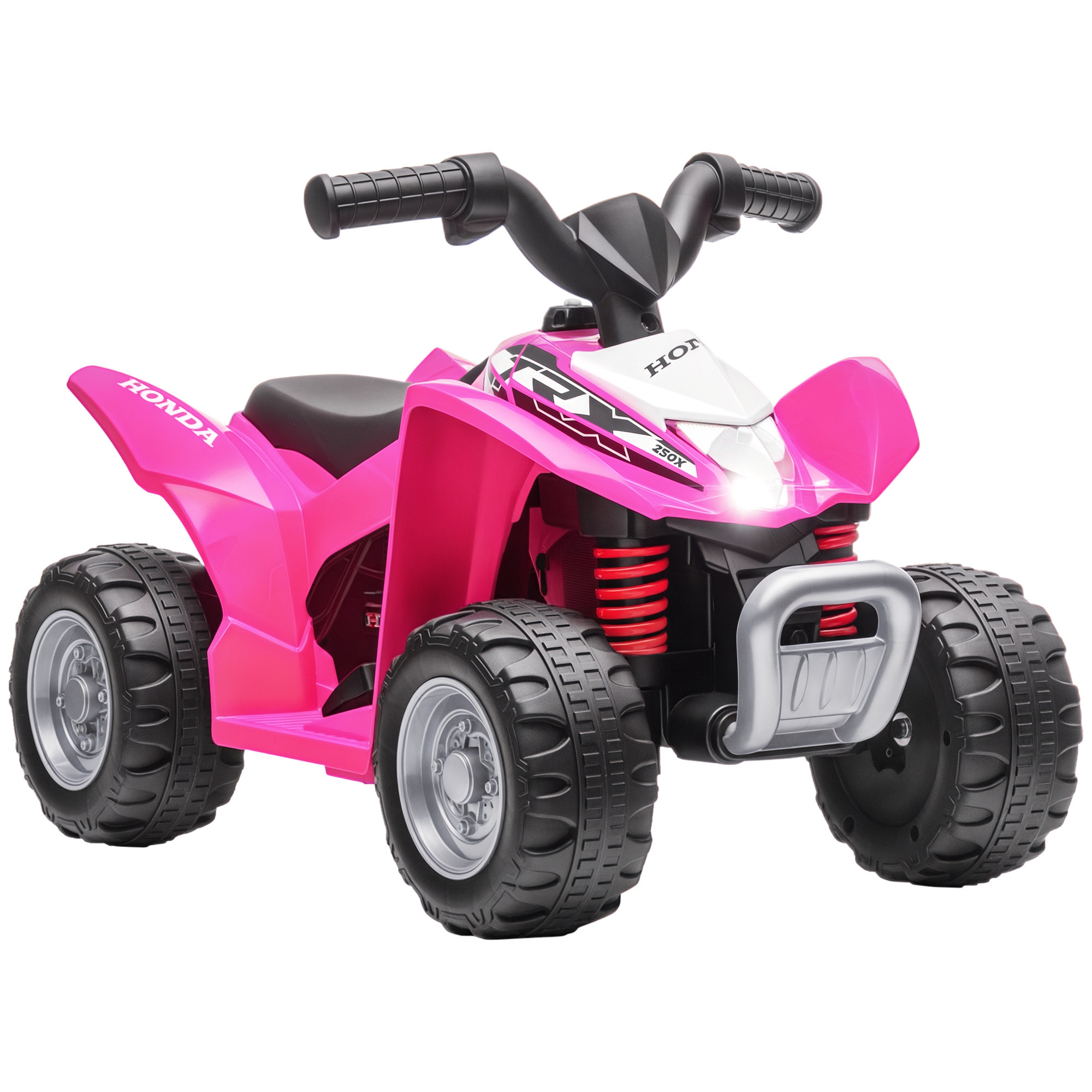 Hzjae51980b2c1ccf.jpg Quad Elettrico per Bambini 18-36 Mesi con Luci LED, Clacson e Pedali, 65,5x38,5x43,5 cm, Rosa - immagine 1