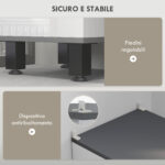 Mobile Colonna Bagno con 2 Armadietti con Ripiani Regolabili e Cassetto, 34x32x190 cm, Bianco - immagine 6